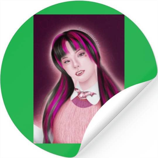 Yeji Itzy Draculaura Monster High Stickers