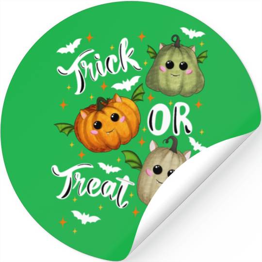 Trick or treat pumpkins Stickers