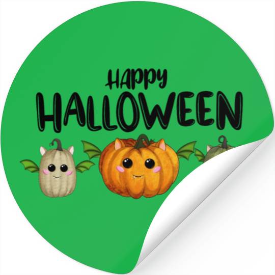 Happy Halloween pumpkins Stickers