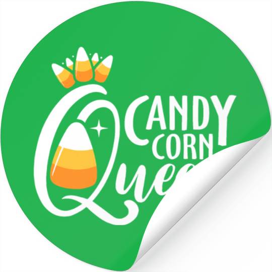 Candy Corn Queen Funny Halloween Costume Gift Stickers