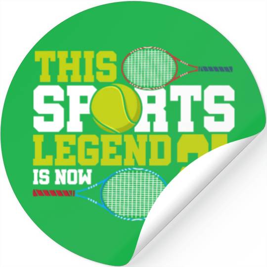This Sports Legend Is Now 21, Tennis 21st Birthday Stickers