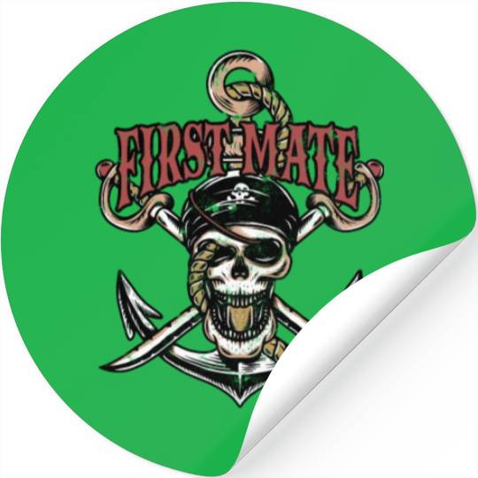 First Mate - skeleton Stickers