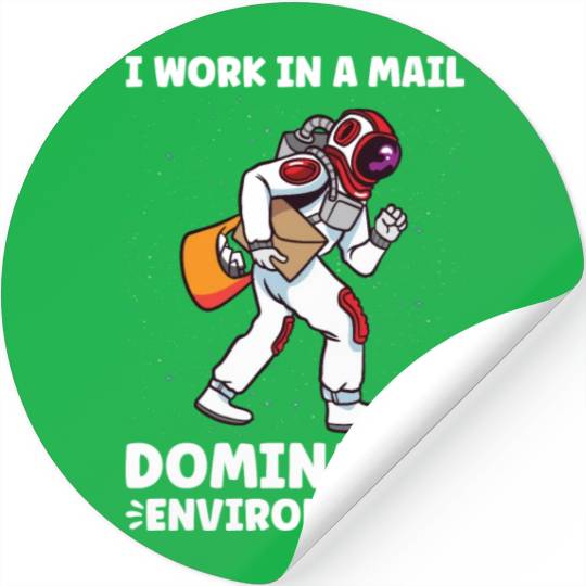 Postal Worker Mail Lady Mail Carrier Postal Space Stickers