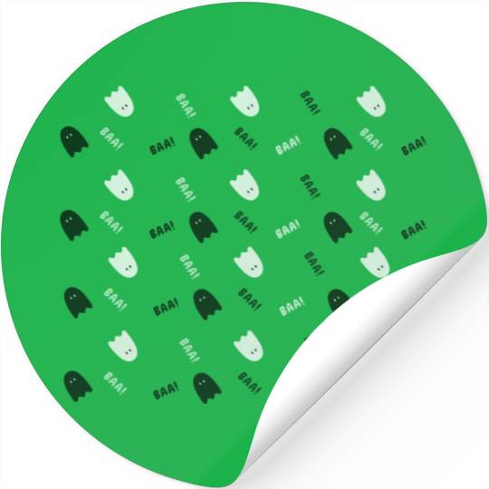 Black And White Happy Halloween Stickers