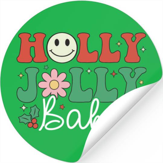 Holly Jolly Babe Stickers
