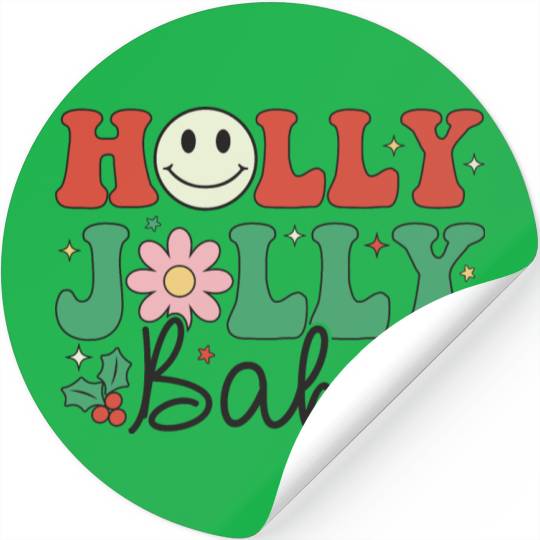 Holly Jolly Babe Stickers