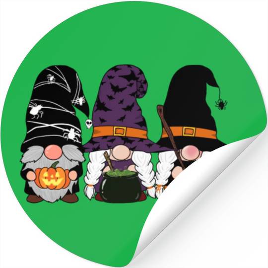 Trick or Treat Gnomes Stickers