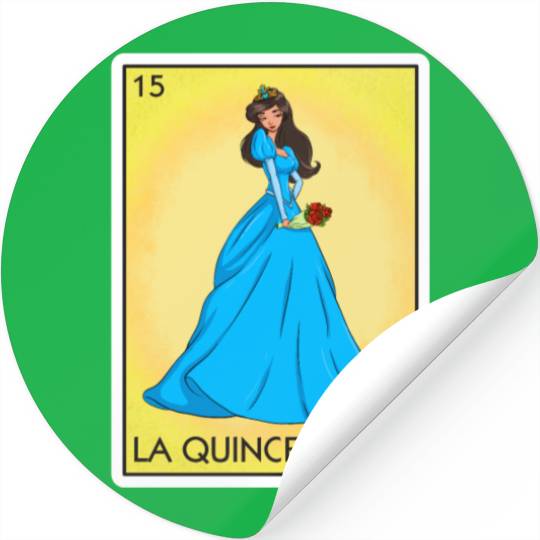 La Quinceanera Card Mexican Lottery Quinceanera Stickers