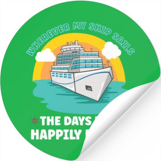 Boating Boat Captain Cruise Ship Cruising Yacht Stickers