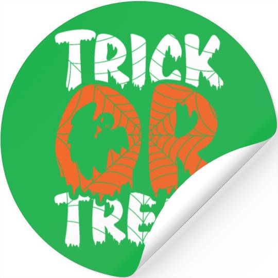 Trick or Treat Funny Halloween Design - Cute Stickers