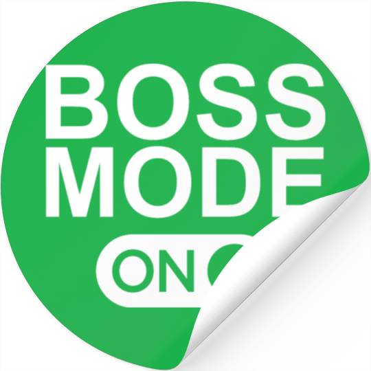 Boss Mode On Stickers