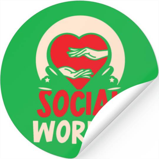 Social Worker Work Graduation Job Stickers