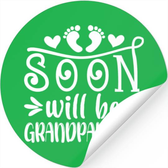 You Will Soon Become Grandparents. Grandma Grandpa Stickers