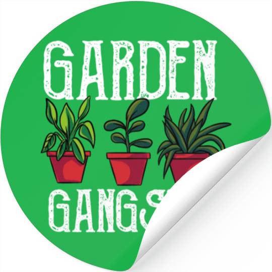 Garden Gangster Garding Flowers Hobby Gardner Stickers