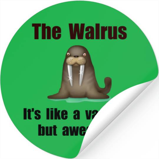 Walrus Vampire Funny Stickers