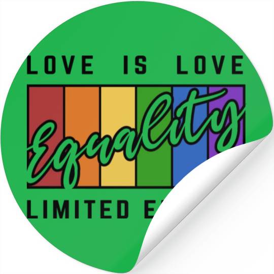 Limited Edition LGBTQI Love is Love Stickers