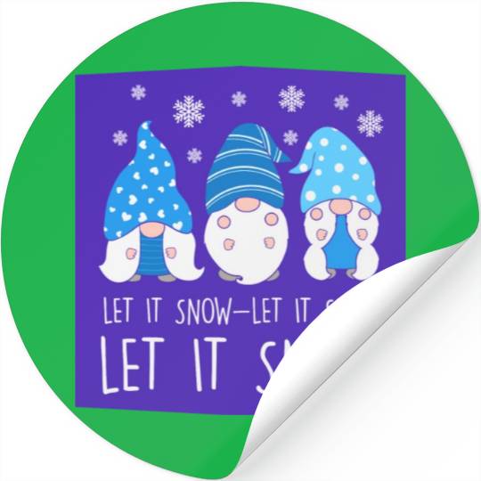 Let It Snow Stickers