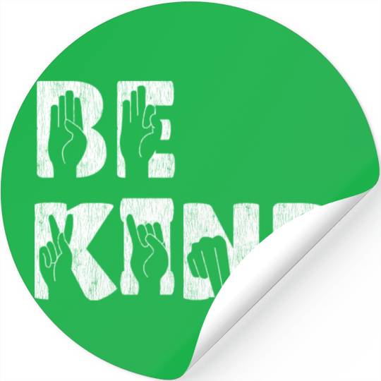 Anti Bully Be Kind Cute Orange Unity Day Bullying Stickers