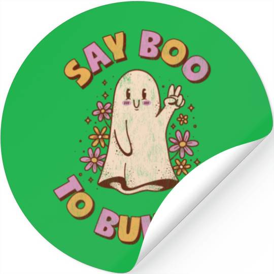 Anti Bully Say Boo Tio Bulling Unity Day Bullying Stickers