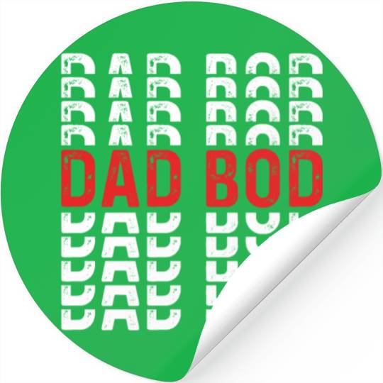 Dad Bod - Funny Chubby Father Prank Surprise Stickers