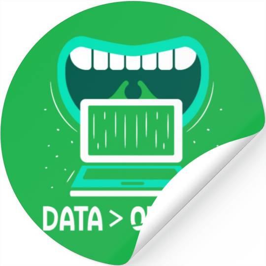 Data > Opinion Coding Programmer Code Coder Stickers