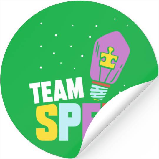 Team Sped Special Education Teacher Awareness Stickers