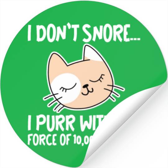 I Purr With The Force Of 10,000 Kittens 1 Stickers
