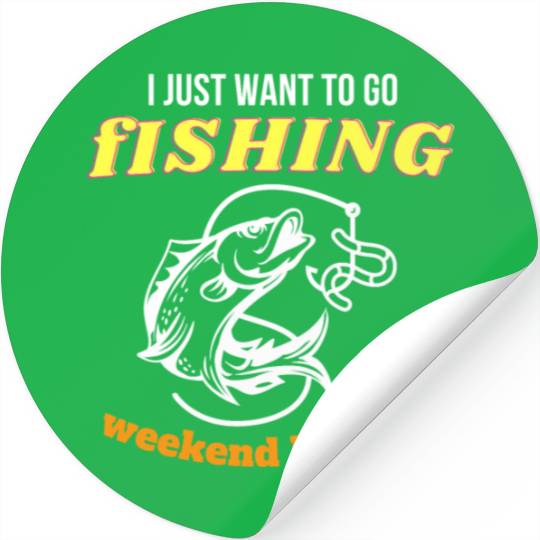 Fishing Lifestyle weekend hooker Stickers