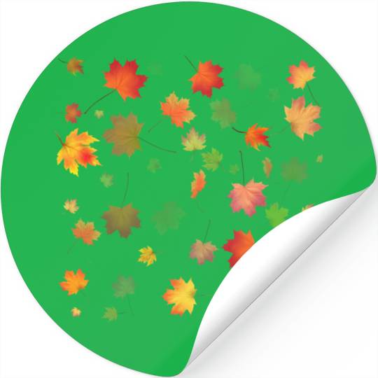 Autumn Maple Leaves Stickers