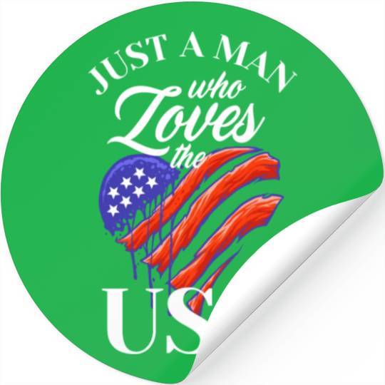 Patriotic American America US Flag USA 4th July Stickers