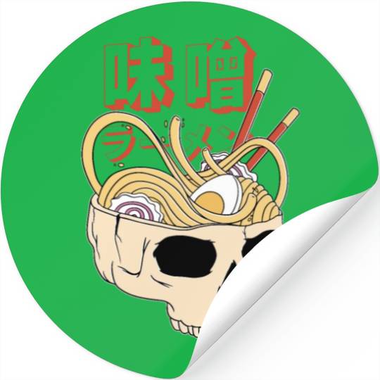 Ramen skull Stickers
