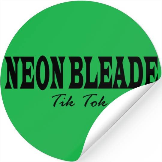 Neon Blade Tik Tok Black Version Stickers