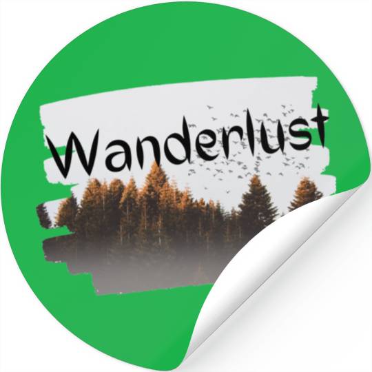 Wanderlust design Stickers