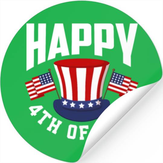 Patriotic American America US Flag USA 4th July Stickers