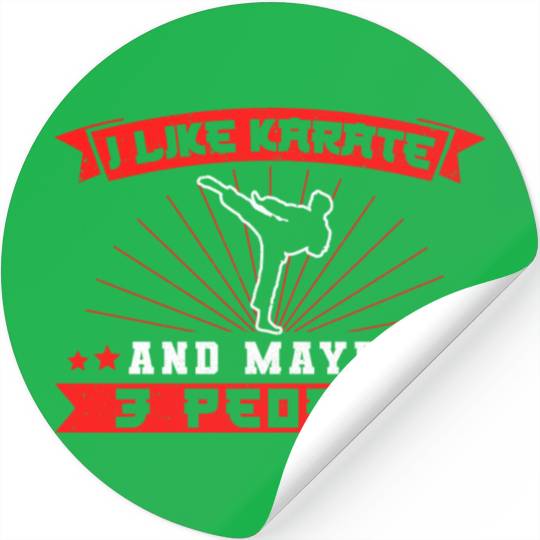 Karate Black Belt Gi Uniform I Stickers