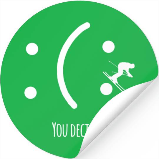 skiing smile Stickers