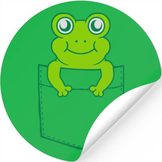 Stickers pocket small cute frog