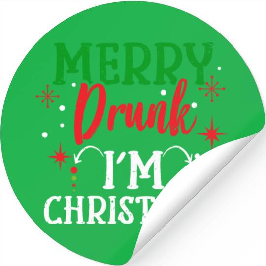 Funny Christmas Funny Christmas Holiday Cheer Stickers