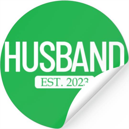 Husband Est. 2023 Matching Couple Newlywed Married Stickers