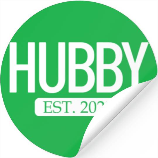 Hubby Est. 2022 Matching Couple Newlywed Marriedma Stickers