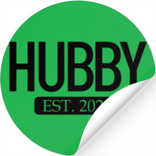Hubby Est. 2022 Matching Couple Newlywed Marriedho Stickers