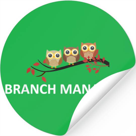 Branch Managers Cute Owls Owl Lover Bird Watcher Stickers