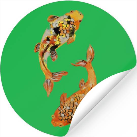 Aesthetic Japanese Koi Fish Nishikigoi Stickers