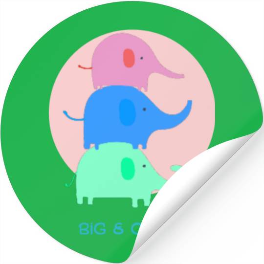 Babay I Kides I Big & cute I Elephant Stickers