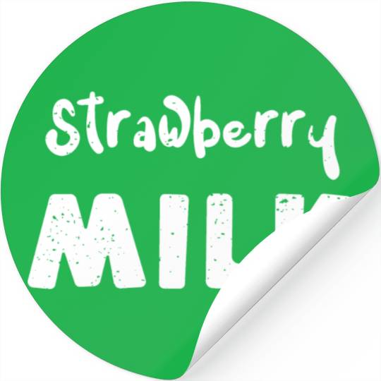 Strawberry Milk - Cow Stickers