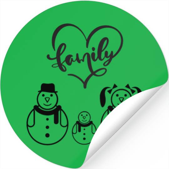 Love family heart Stickers