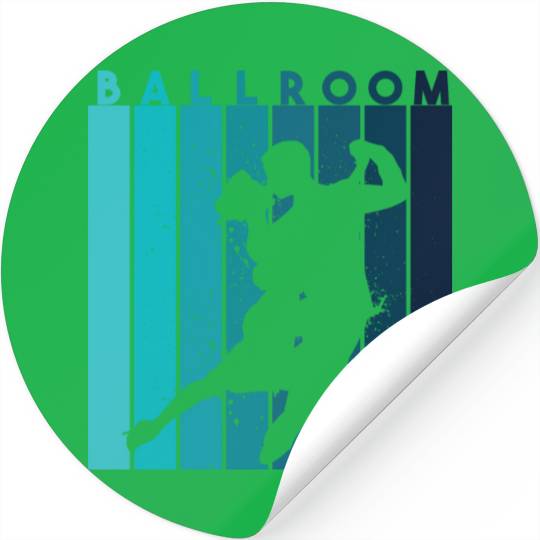 Retro Dance Teacher Dancer Ballroom Stickers