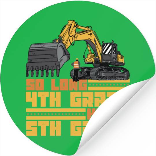 So Long 4th Grade Hello 5th Grade Student Boys Stickers