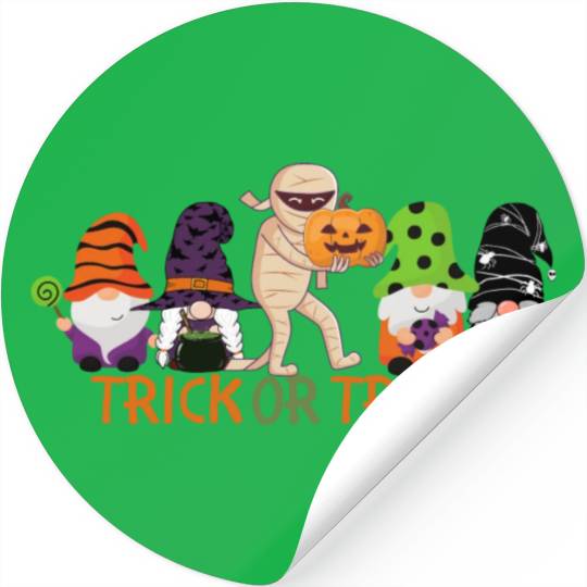 Trick or Treat Gnomes Stickers