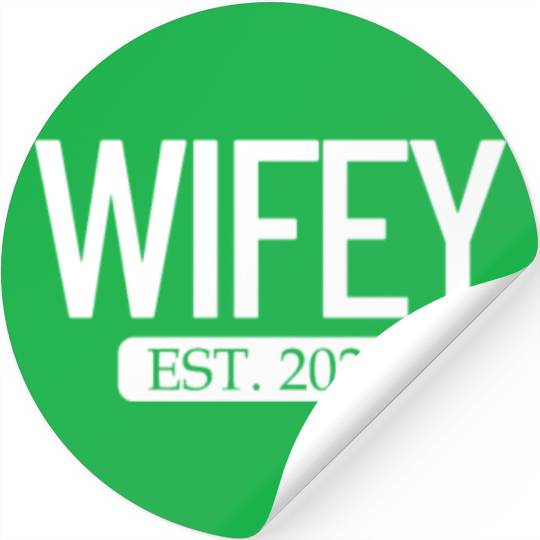Wifey Est. 2022 Matching Couple Newlywed Marriedwi Stickers